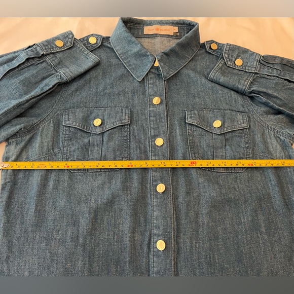 Tory Burch Denim Shirt - Picture 7 of 8